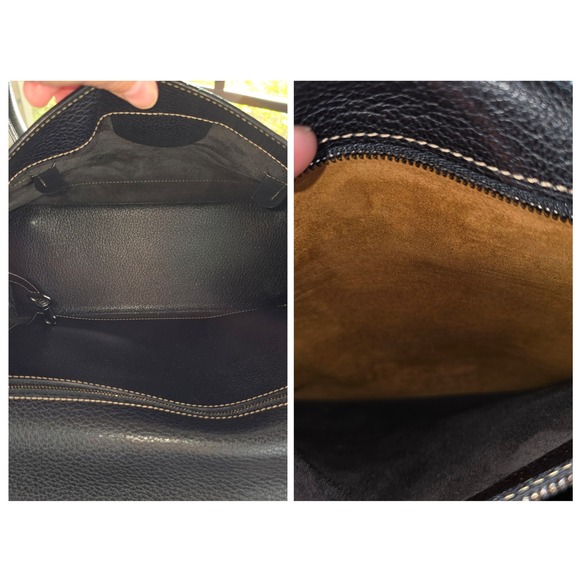 Delvaux Deux Vintage Black Grained Leather Satchel with COA - Picture 9 of 12